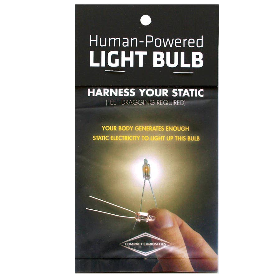 Human Powered Light Bulb |
Compact Curiosities