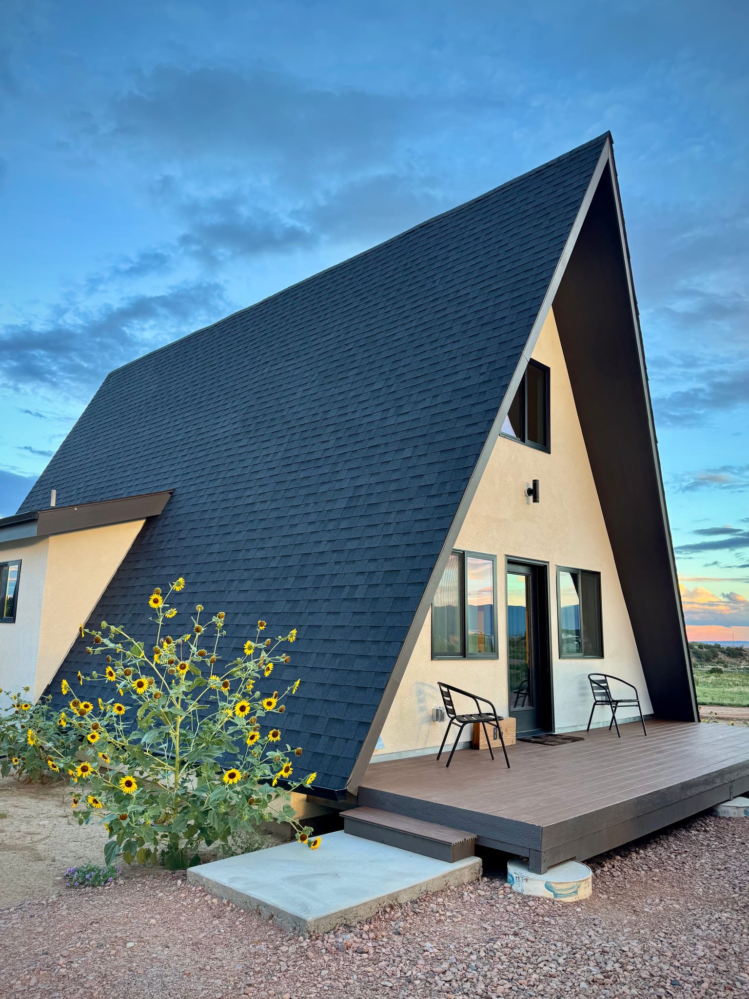 A-frame cabin at Observer Ranch near the Royal Gorge, Colorado