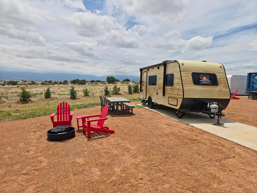 Venus planet camper wrap exterior at Observer Ranch